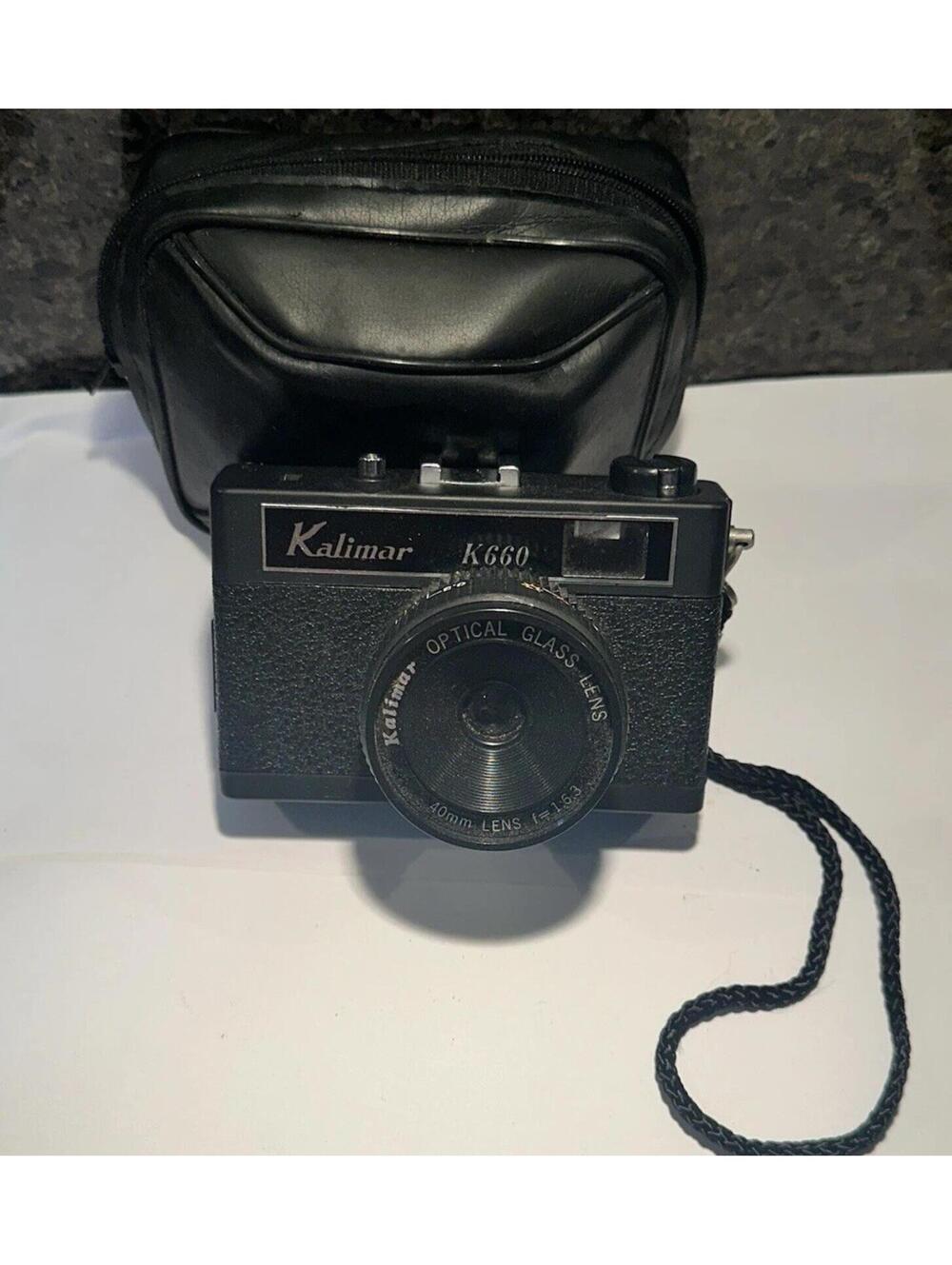 VTG Kalimar K660 35mm Film Camera 40mm f/6.3 Optical Glass Lens Fixed Focus Case